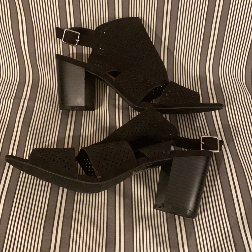 NWOT Metaphor Trinity style black chunky heel sandals size 9 - Picture 4 of 8